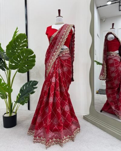 Elegant Kota Silk Designer Saree with Lace Work