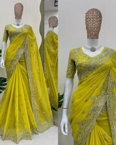 Radiant Grace Tibby Silk Sequin Saree