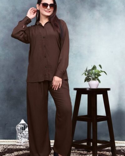 Women’s Crinkle Cotton Co-Ord Set | Ready-to-Wear Top & Pant | Soft & Stylish Daily Wear